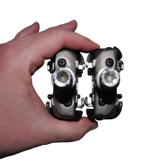 Concept Double-Sided SPD Clipless MTB Pedals Adjustable Aluminum Chromoly 9/16" - Picture 3 of 10